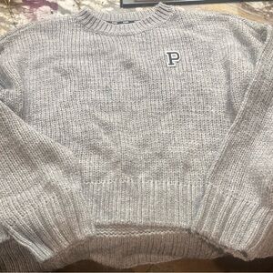 Gray P-Logo Sweater